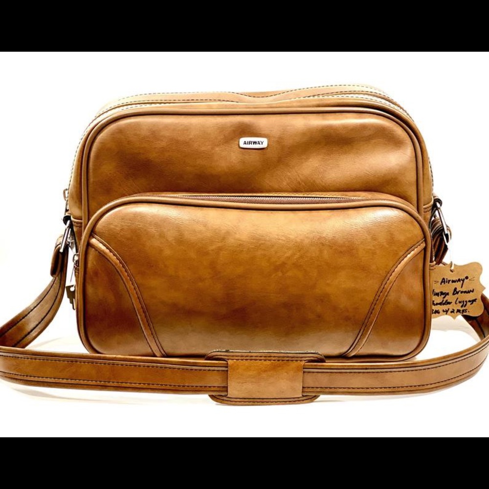 Airway Vintage Brown Shoulder Bag